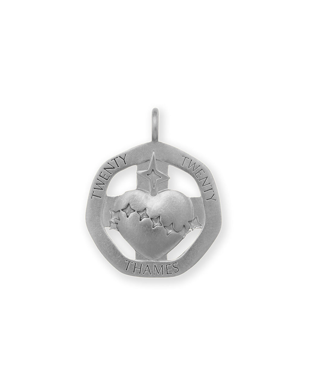 TICKER CHARM STERLING