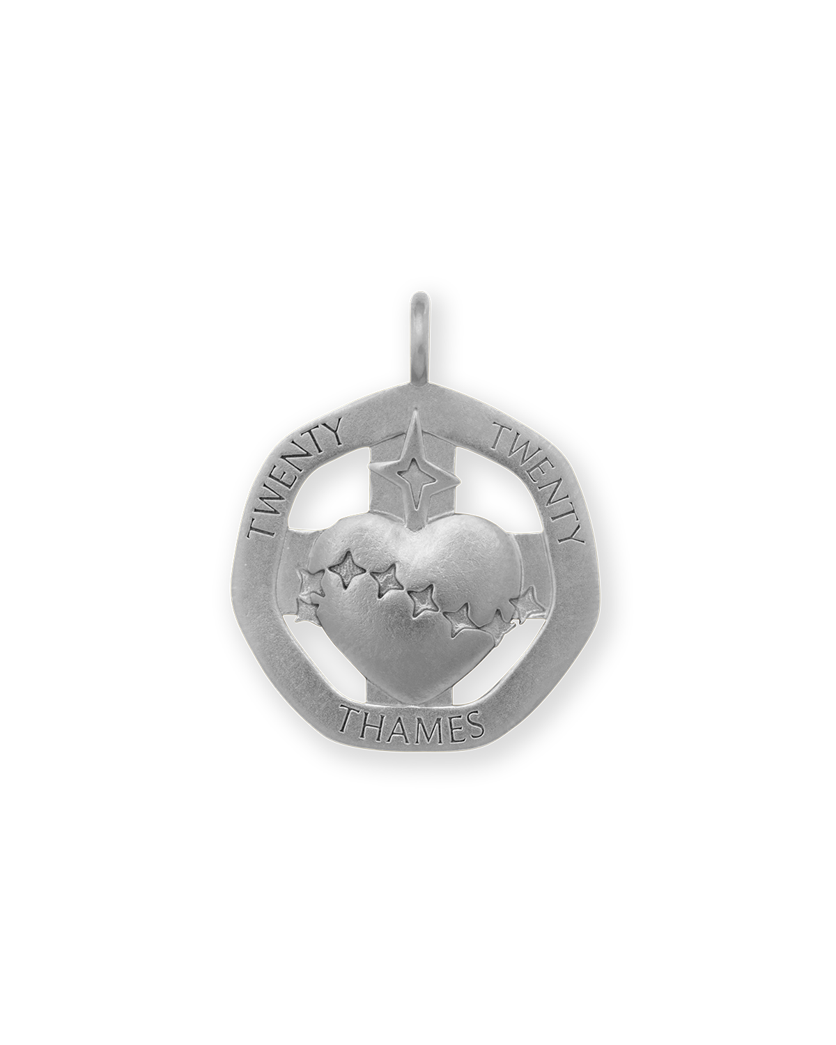 TICKER CHARM STERLING