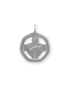 TICKER CHARM STERLING