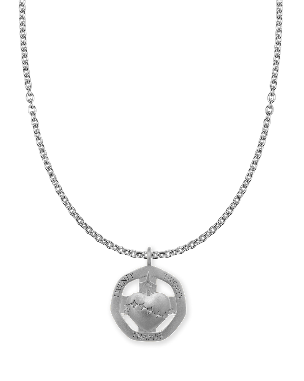 TICKER CHARM STERLING