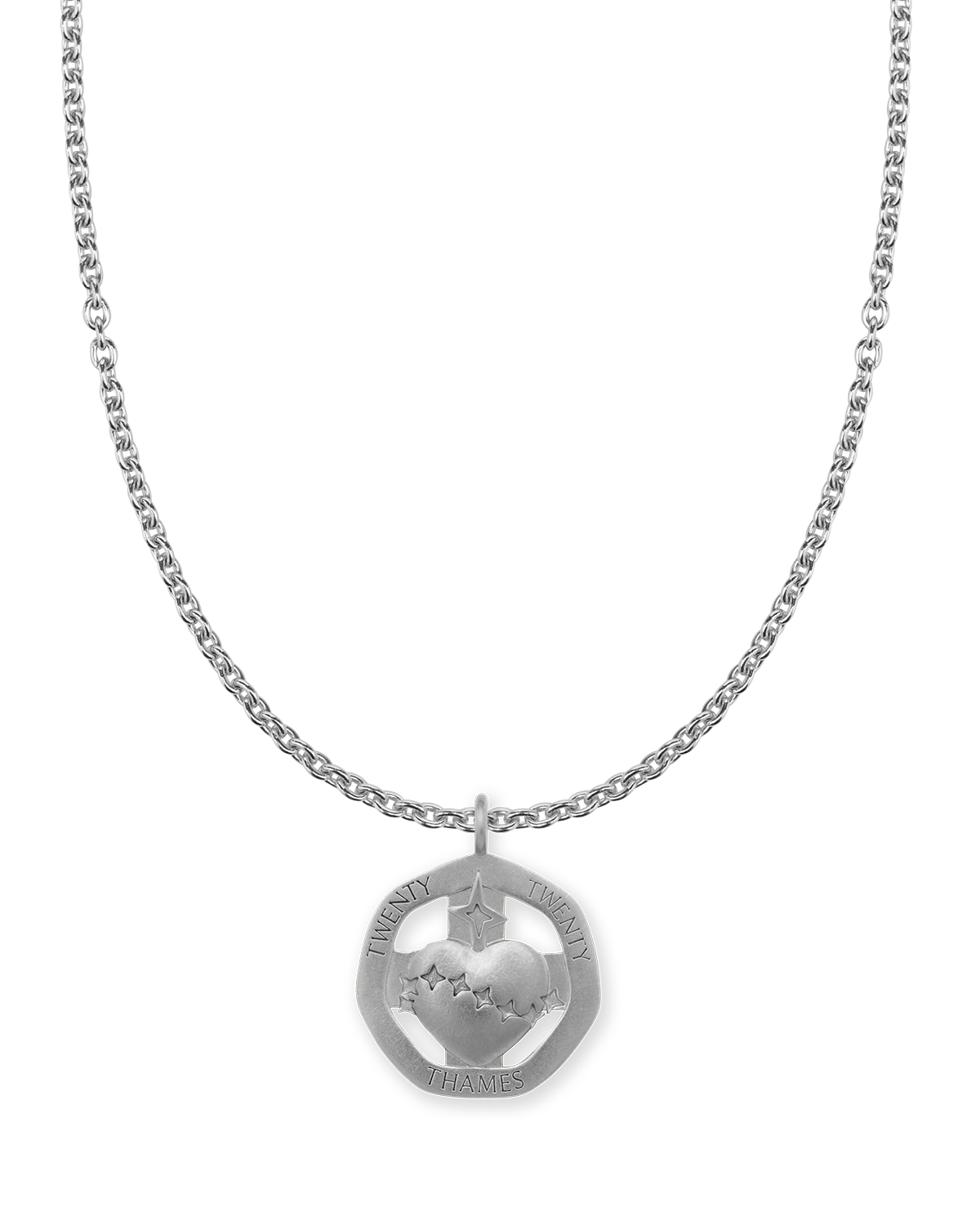 TICKER CHARM STERLING