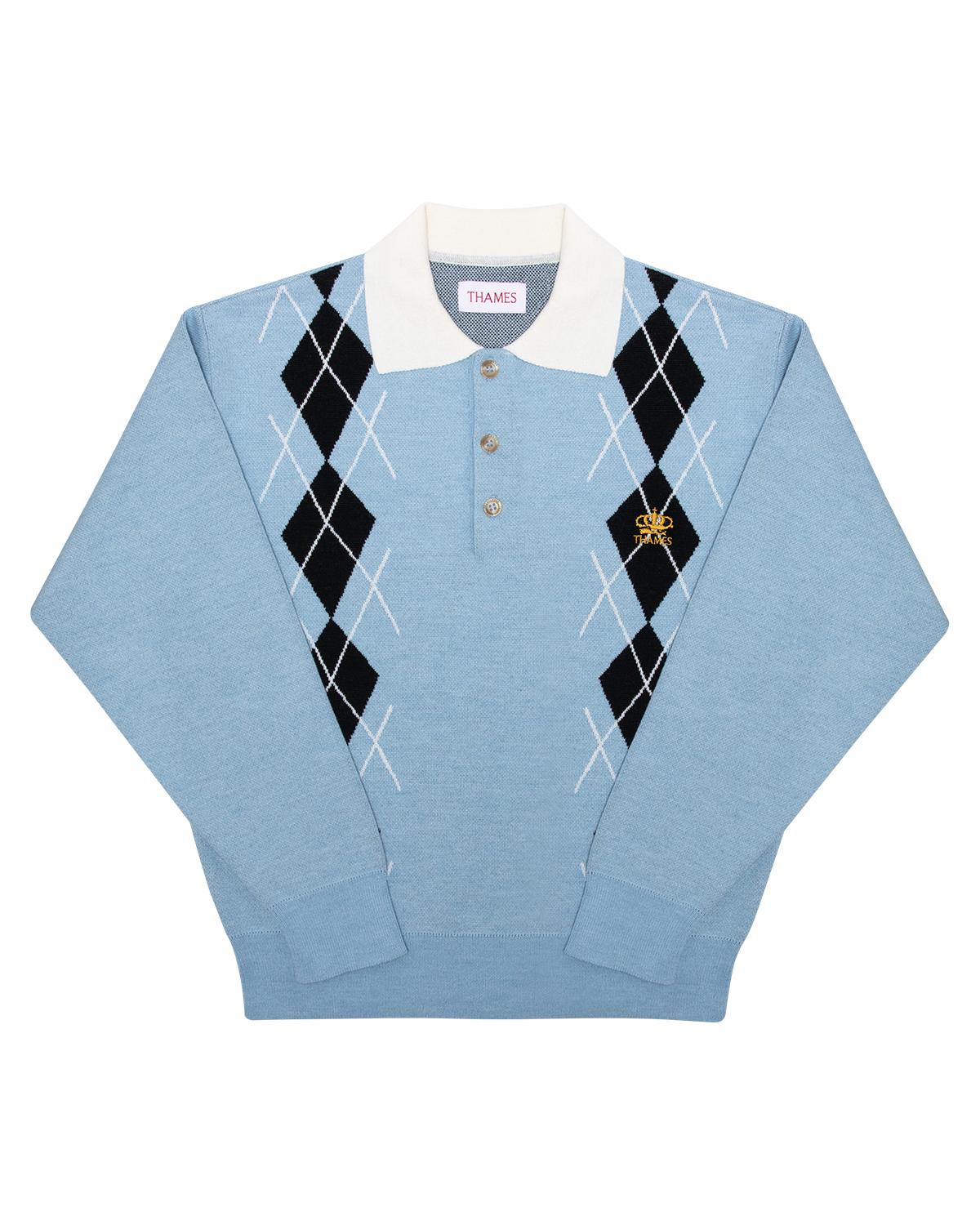 Thames テムズ YETA NUVA POLO ニットポロシャツ  ブルー XXL YETA NUVA POLO – THAMES MMXX.