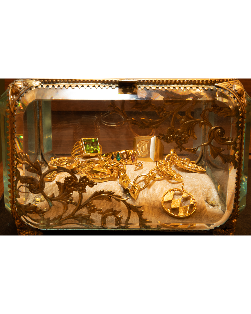 O.G. RING GOLD/PERIDOT