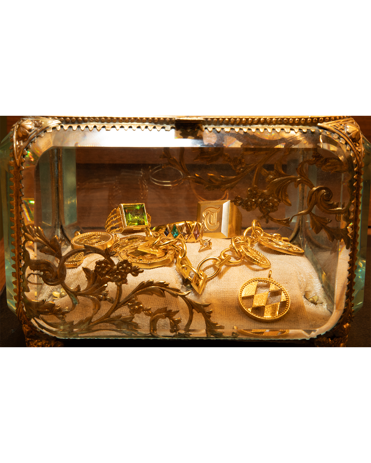 O.G. RING GOLD/PERIDOT