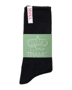 LABEL SOCKS BLACK