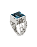O.G. RING STERLING/TOPAZ