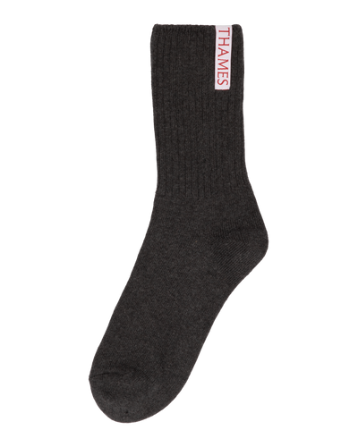 LABEL SOCKS GREY