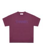 LETTERS TEE CLARET