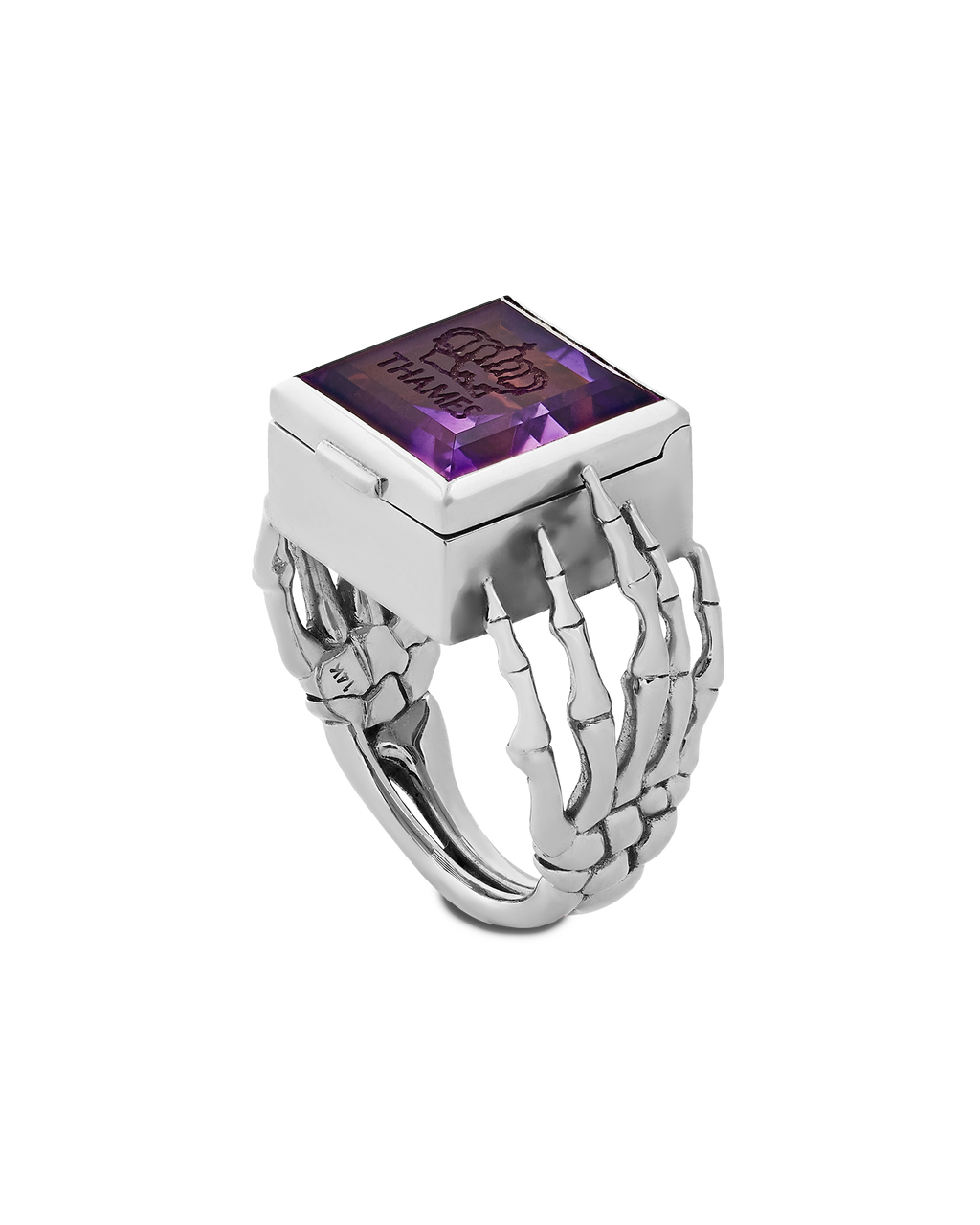 O.G. RING STERLING/AMETHYST