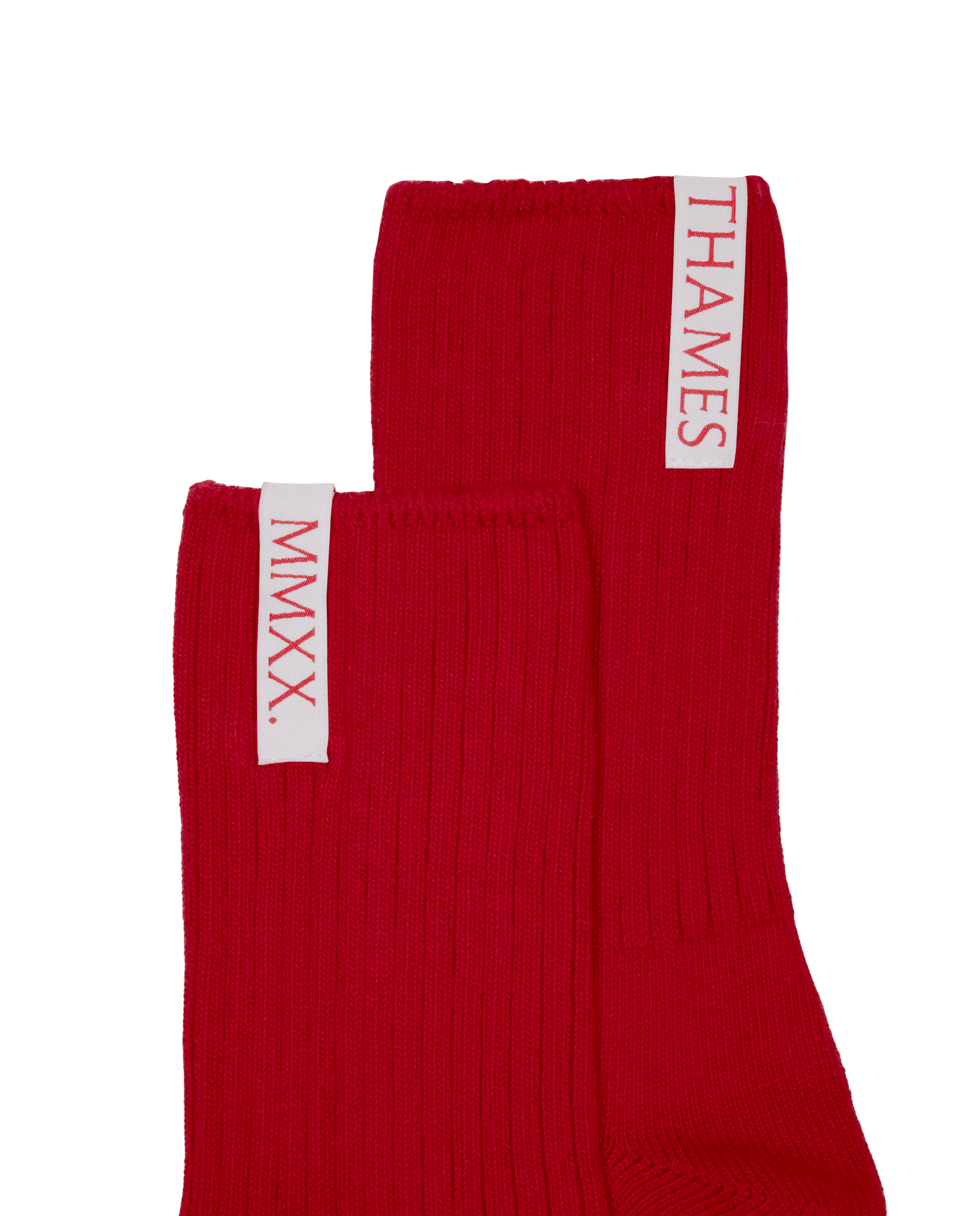 LABEL SOCKS RED