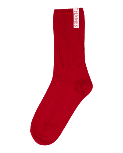 LABEL SOCKS RED