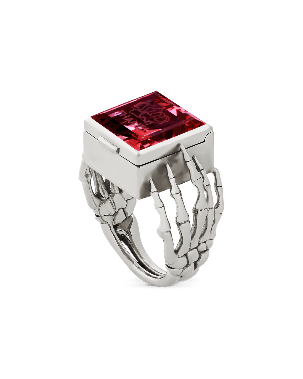O.G. RING STERLING/GARNET