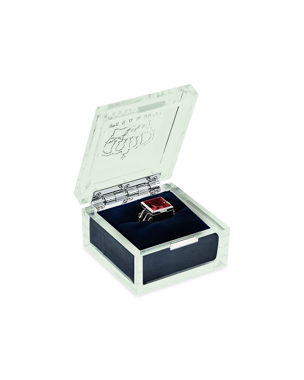 O.G. RING STERLING/GARNET