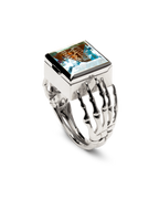 O.G. RING STERLING/TOPAZ