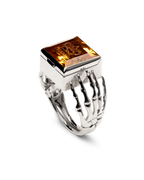 O.G. RING STERLING/CITRINE