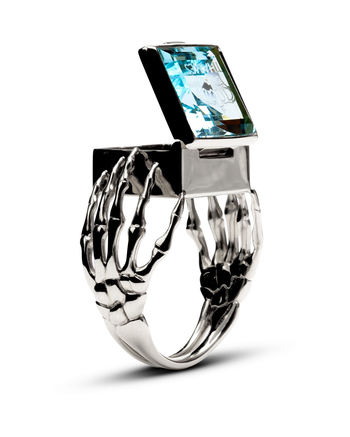 O.G. RING STERLING/TOPAZ