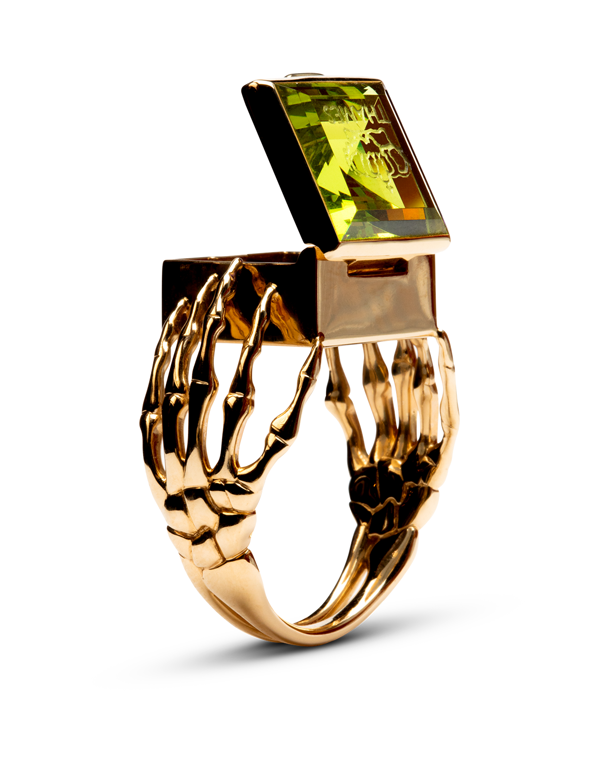 O.G. RING GOLD/PERIDOT