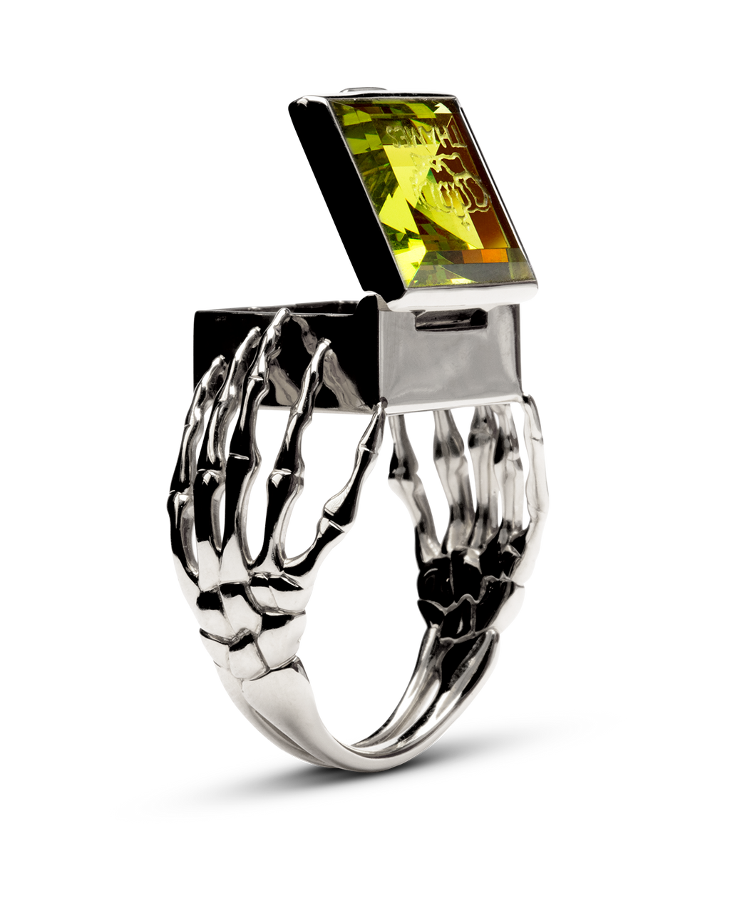 O.G. RING STERLING/PERIDOT