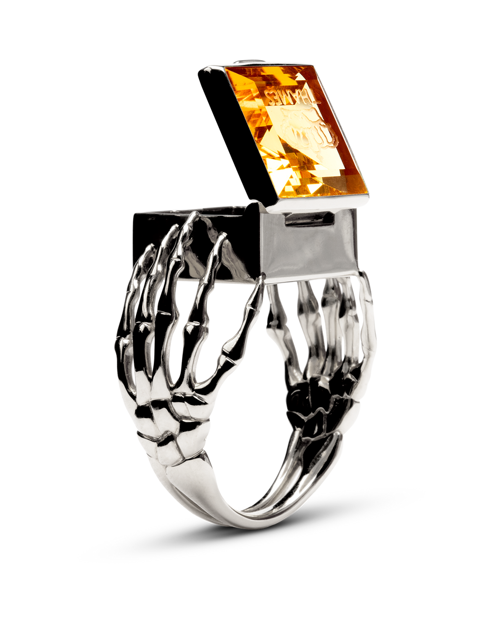 O.G. RING STERLING/CITRINE