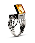 O.G. RING STERLING/CITRINE