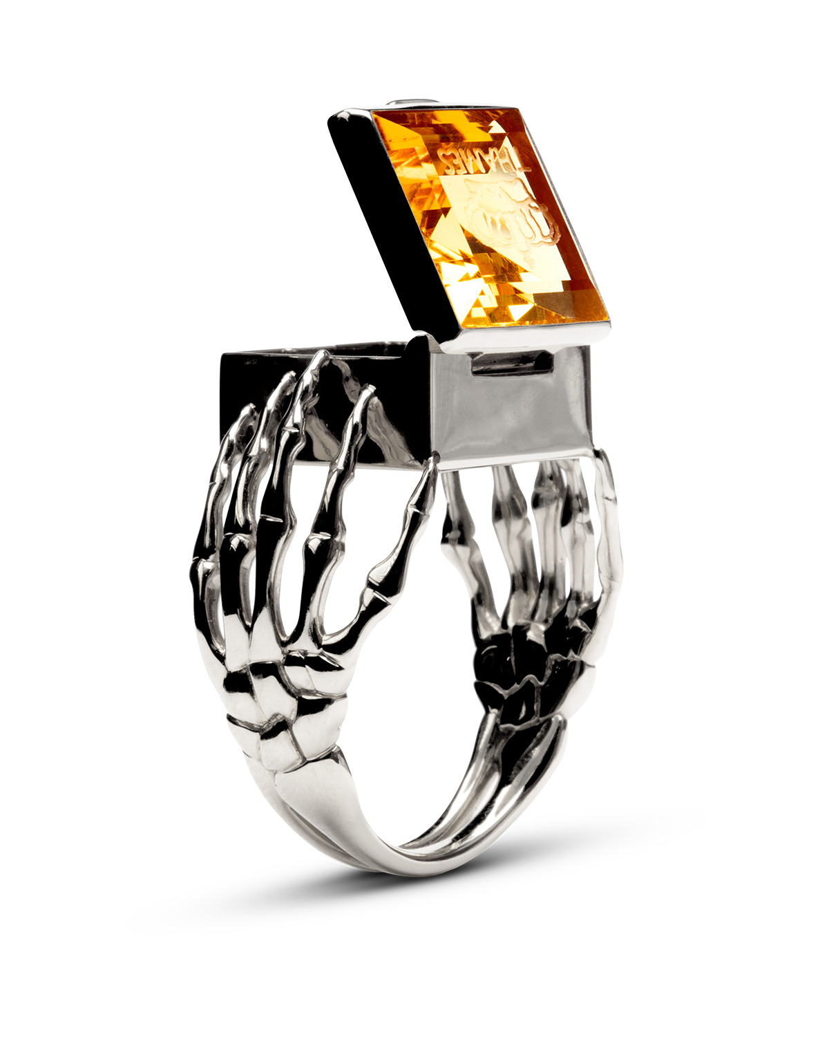 O.G. RING STERLING/CITRINE
