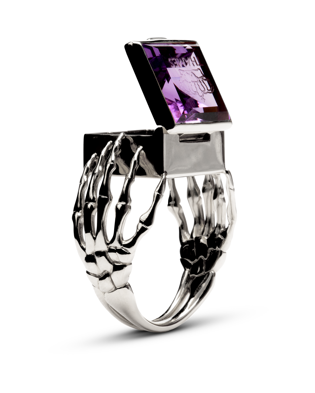 O.G. RING STERLING/AMETHYST