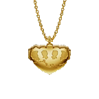 COEUR DE LA THAMES LOCKET WITH ACROSTIC CHAIN