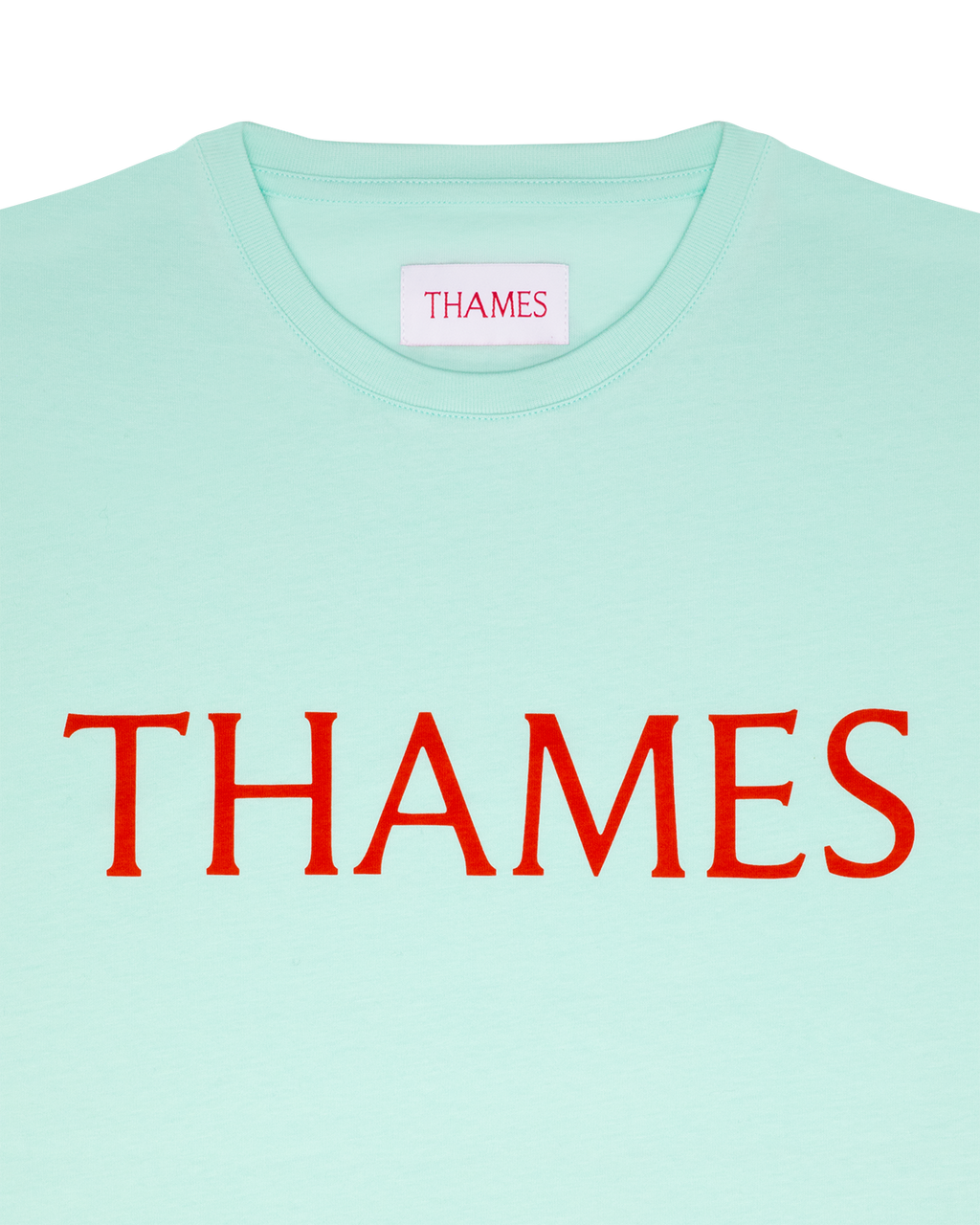 LETTERS TEE AQUA