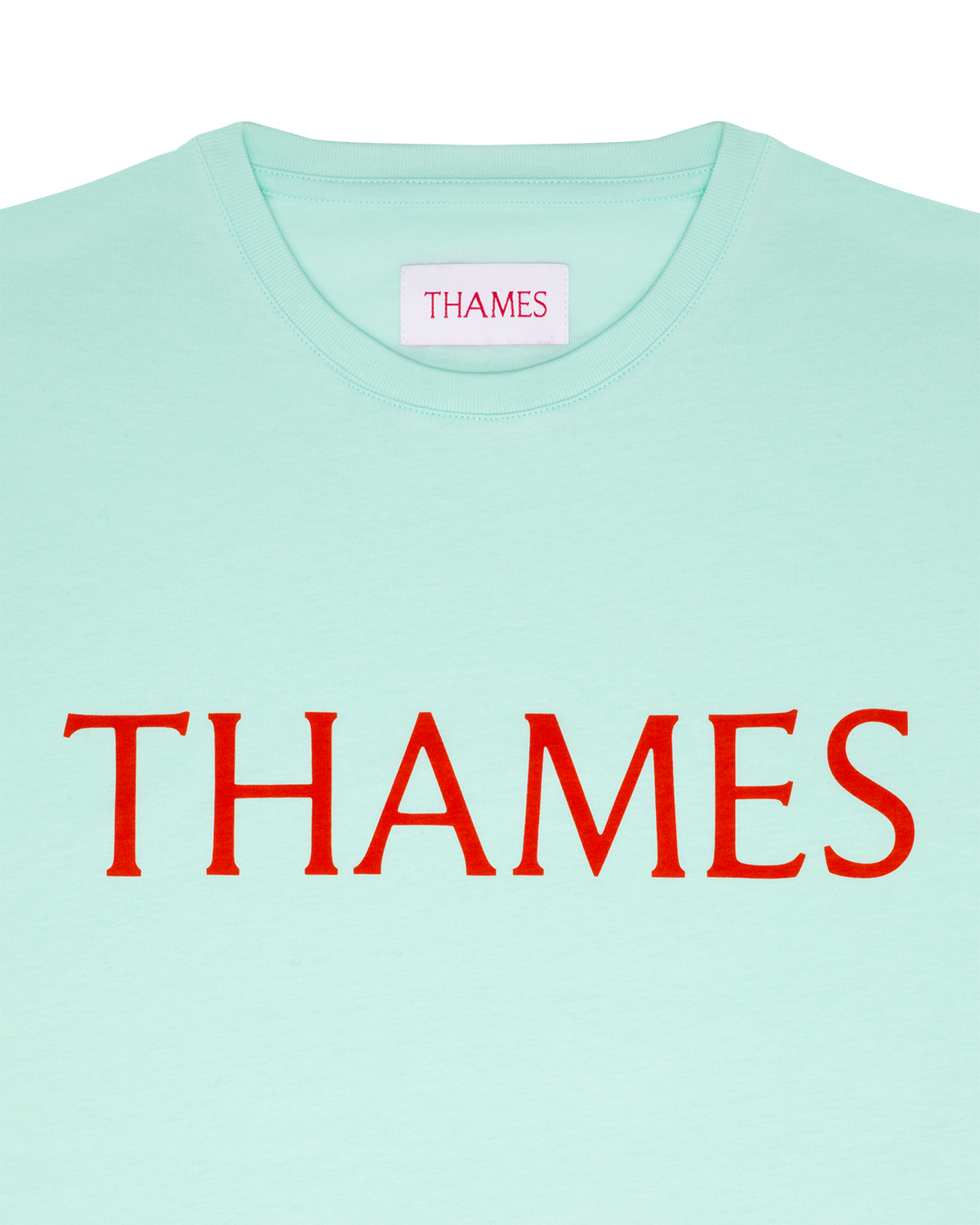 LETTERS TEE AQUA