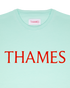 LETTERS TEE AQUA