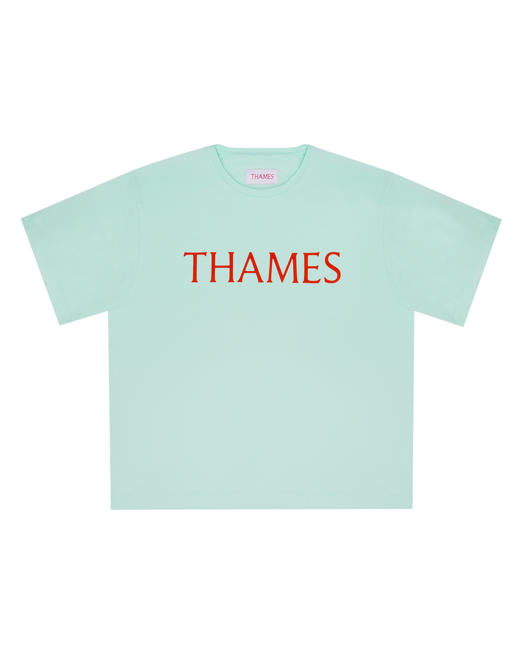 LETTERS TEE AQUA