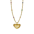 COEUR DE LA THAMES LOCKET WITH ACROSTIC CHAIN