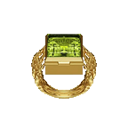 O.G. RING GOLD/PERIDOT