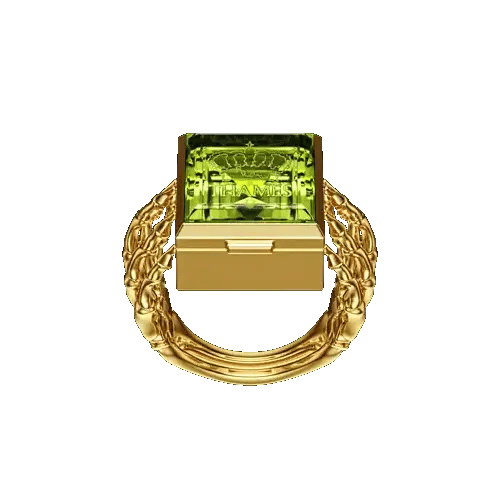O.G. RING GOLD/PERIDOT
