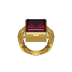 O.G. RING GOLD/GARNET