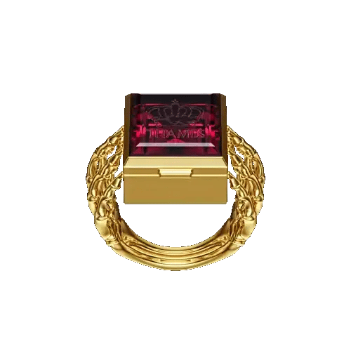O.G. RING GOLD/GARNET