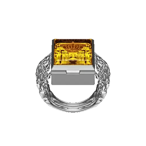 O.G. RING STERLING/CITRINE