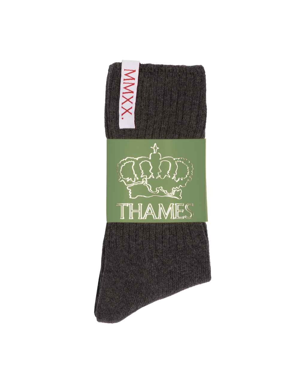 LABEL SOCKS GREY