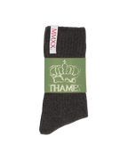 LABEL SOCKS GREY