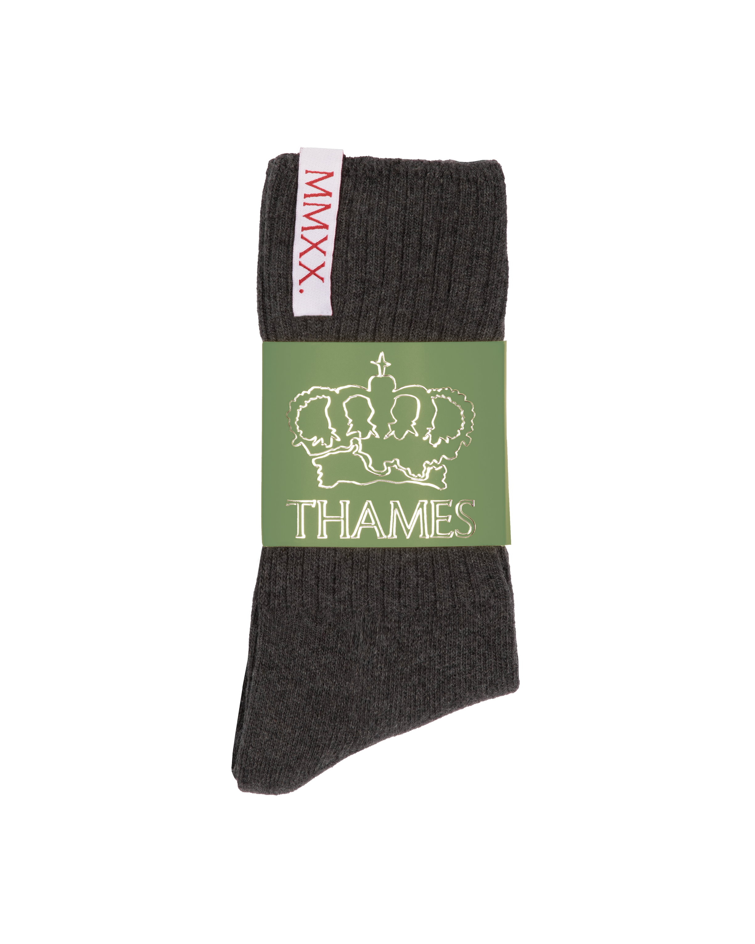LABEL SOCKS GREY