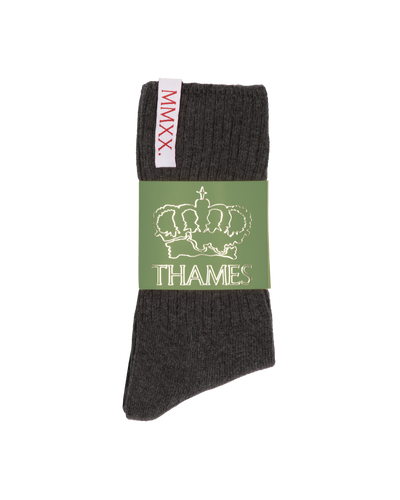  LABEL SOCKS GREY