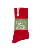 LABEL SOCKS RED