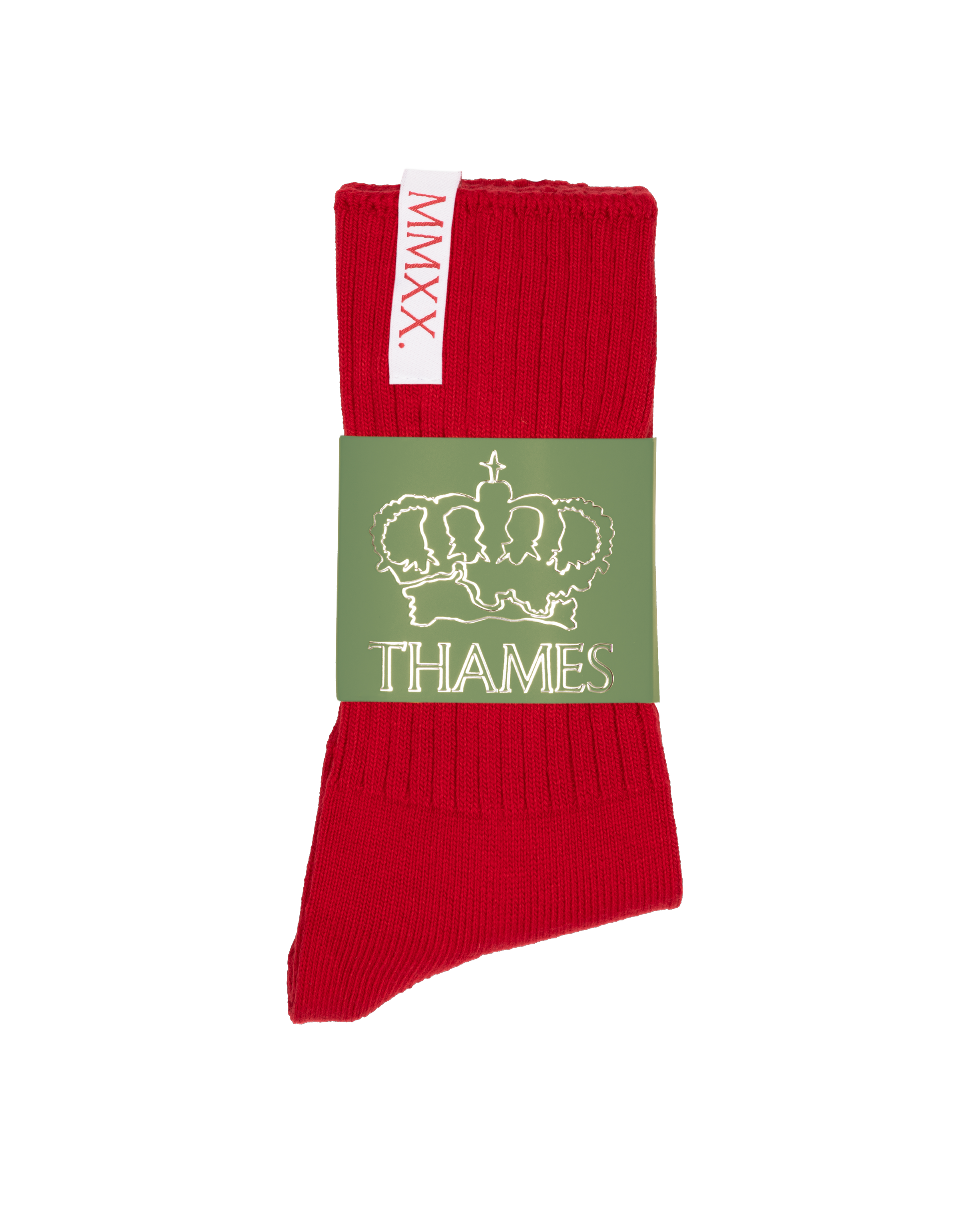 LABEL SOCKS RED