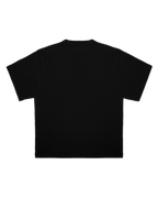 CROWN TEE BLACK/JAFFA